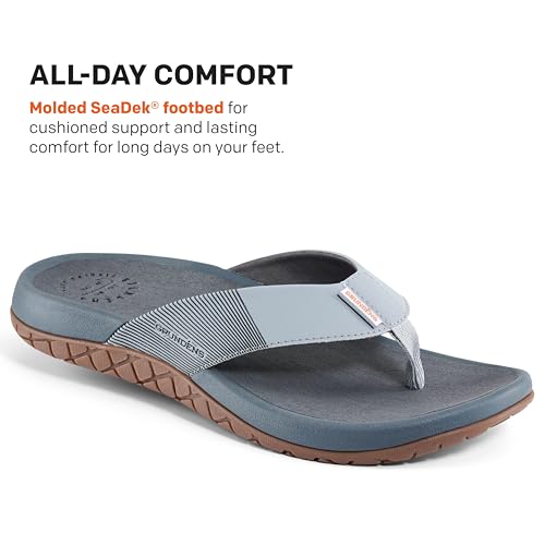 Image of Grundens Men's FishFinder Sandals | Quick-Drying, Comfortable, and Versatile Mens Flip Flops with Enhanced Traction & Full Arch Support for Fishing and Outdoor Wear