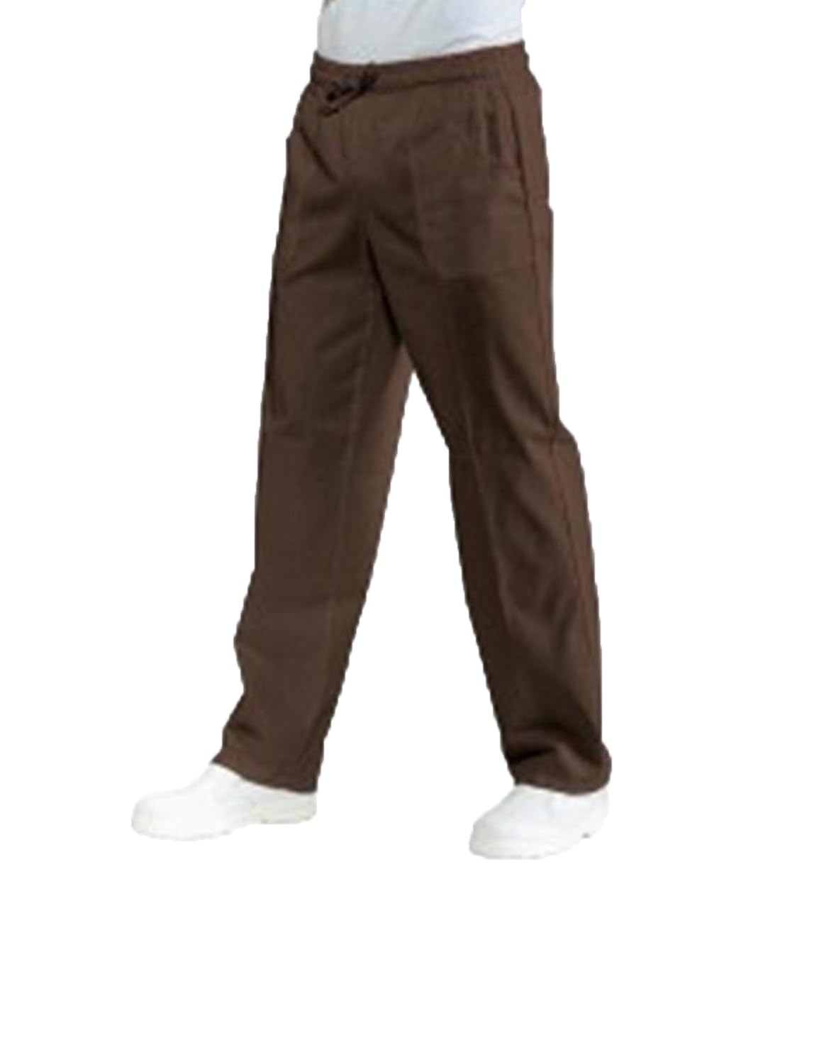 Pantalón de cocinero con elástico para hombre y mujer – Pantalón Chef Gris – Uniforme para cocina y restaurante – Fabricado en Italia