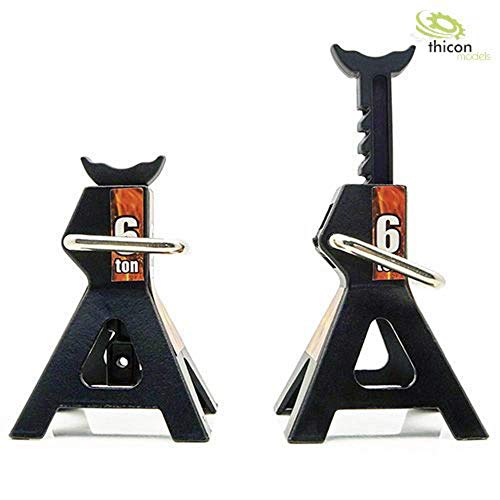 Preisvergleich Produktbild Thicon Models 20087 Scale Unterstellböcke schwarz verstellbar 2 St.