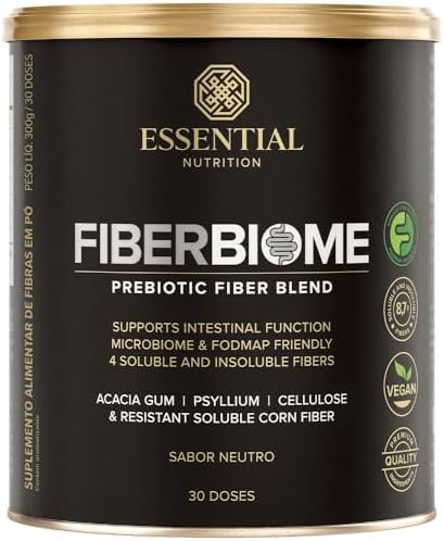 Essential Nutrition Fiber Biome, Blend de Fibras Prebióticas, Sab...