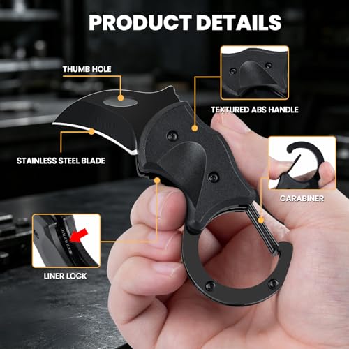 Image of coldown 3 Pack Small Pocket Knife Gifts for Men Women Adults | Folding Knives Gadgets with 1.34in Stainless Steel Blade, Box Cutter, Practical Gift Idea for Dad Husband Wife
