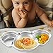 Plato de comida para niños Imagen de Plato de comida para niños