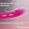 Dildo Vibrator Stoßfunktion, 2 in 1 G Punkt Vibration für Frauen, Sex Spielzeug für die Frau Paare Extrem, Realistischer Silikon Anal Dildo, Budoli Erotisches Sexspielzeug 10 Vibrationen & 3 Stöße #1