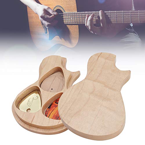 Boîte de sélection de guitare en forme de guitare, boîte de sélection de guitare en bois d’érable avec 3 médiators pour… - Les Beatles, Paul McCartney, John Lennon, RIngo Starr, George Harrison Boîte de sélection de guitare en forme de guitare, boîte de sélection de guitare en bois d'érable avec 3 médiators pour… – Image 7