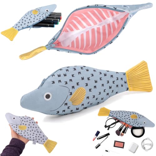Estojo Porta Lápis Fish Necessaire Pescador Peixe De Pijama