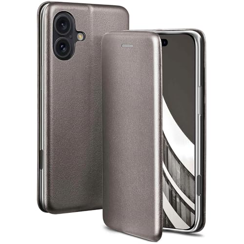 Étui iPhone 16 rabat fonction appel protection silicone et porte-cartes