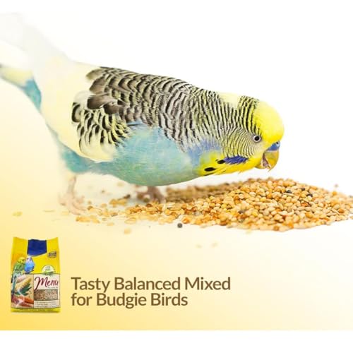 Fabylz Mart Budgie Food bundle of Budgie Seed Mix & Budgie Treats containing Menu 500g x1, Fruit Cocktail 200g x1, Kracker Trio Mix Egg Apricot Honey 3 Sticks and Budgie Millet Spray x6 - Image 5