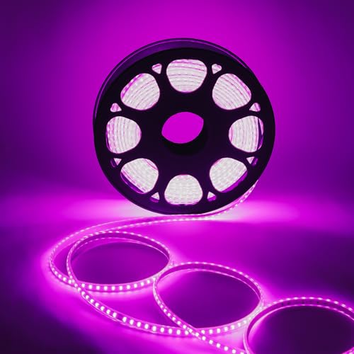 Image of Lexton Decorative 20 Meter Pink Long 2400 LED Rope Light | Plug Sourced | Waterproof & Flexible LED Strip | Suitable for Home Decor, Outdoor Decoration, Diwali, Birthday, Christmas (Pack of 1)