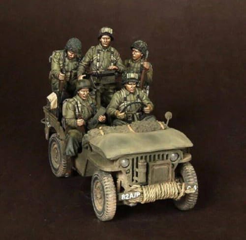 Maquette en Résine Soldats de l'Armée Américaine Normandie 1/35 : Figurine Militaire WW2 à Peindre