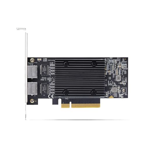 Image of StarTech 2-Port PCIe 10Gb Ethernet Network Card, TAA (PR210B-NETWORK-CARD) | 10GBASE-T, BCM57416 Chipset, Windows and Linux, NIC Card