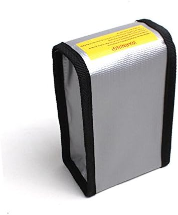 Fireproof Bag LiPo Battery Bag for DJI Mavic Pro DJI Phantom 3 Phantom 4, Battery Safe Storage Bag LiPo Guard Pouch, 2 PCs (150 x 90 x 55 mm)