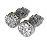 TuningPros LEDFS-3157-A24 Front Signal LED Light Bulbs 3157, 24 LED Amber 2-pc Set