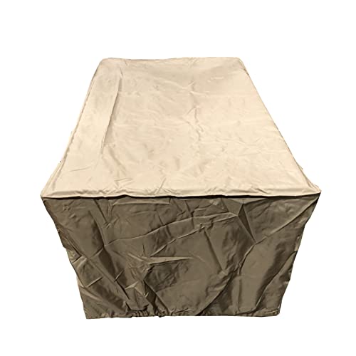 Oakland Living 8240-5232-Cover Rectangular Polyester 52-In Weather Resistant Tan Fire Coffee Outdoor Table Cover #TOP1