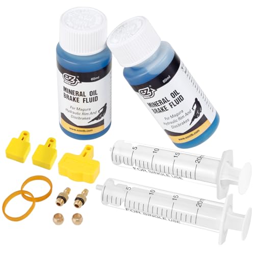 YOUMAYSTORY Brake Bleed Kit for MAGURA Hydraulic Disc Brakes. Bicycle Hydraulic Brake Bleed Kit Including High Performance Mineral Oil Brake Fluid 120ml