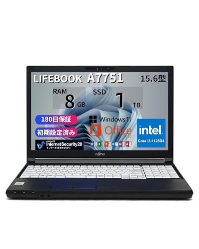 富士通 第11世代 i3 高速SSD512 メモリ8 オフィス ノートパソコン Amazon.co.jp: 【整備済み品】ノートパソコン 富士通 LIFEBOOK A7511