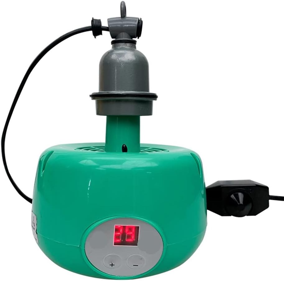 Reptile Heater Farm Animal Healthy Bulbs Warm Light for Chicken Piglet Dog Pet Thermostatic Temperature Controller Heater 220V (Color : Green)