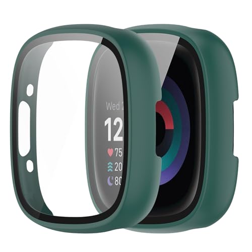 BUITFOU For Fitbit Sense 2/Versa 4 Jo[ Fitbit Sense 2/Versa 4 P[X ^ PC+KXf ̌^ Sʕی ^ ȒP ϏՌ ߗ wh~ h~iO[j