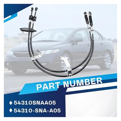 Cable de palanca transmisión manual Civic 1.8 selector marchas 54310-SNA-A05 juego cables 6