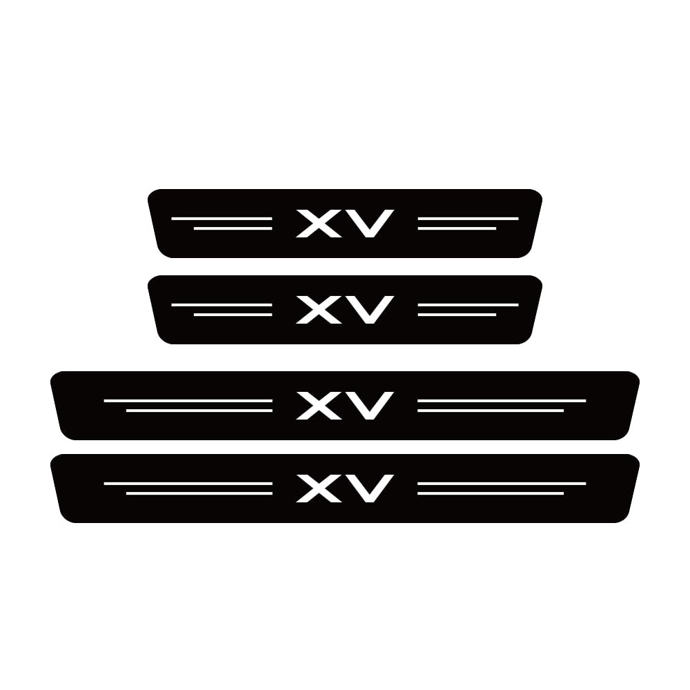 Sdyayfge Normal 4Pcs Kick Plates Car Door Sill Protector,For Subaru Xv