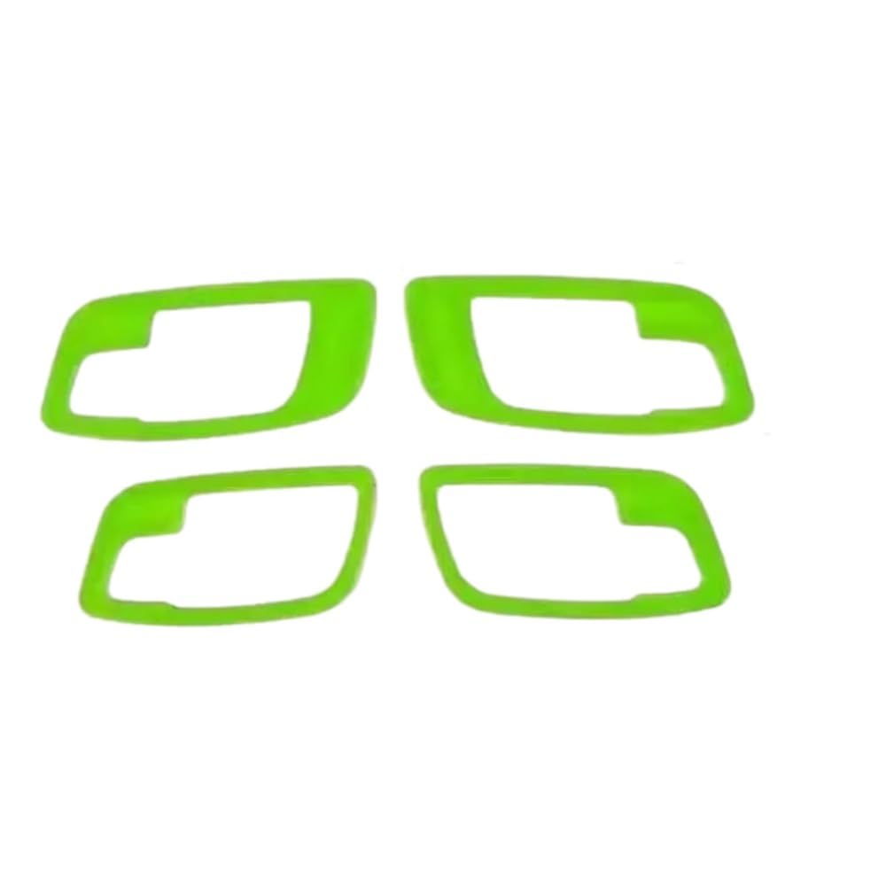 Car Inner Door Handle Bowl Decoration Cover Stickers for for Chrysler 300C 2011-2022 Interior Accessories Interior Trim Decal Decoration Accessories(Light Green)