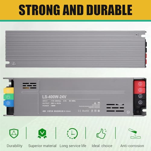 Alimentation de commutation LED 24V 400W avec transformateur d'éclairage réglable - 7