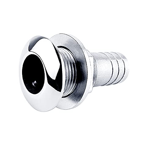 Eeyad 316 Stainless Steel Boat Thru-Hull Fitting Drain For 3/4" I.d. Hose #TOP3