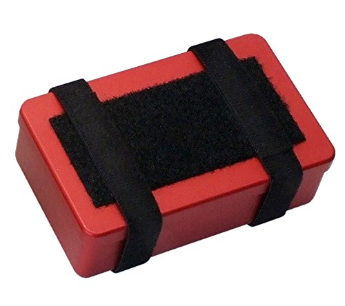 FastFire SUMA Container, Small - Anodized Aluminum Survival/First Aid Kit Box (Red)