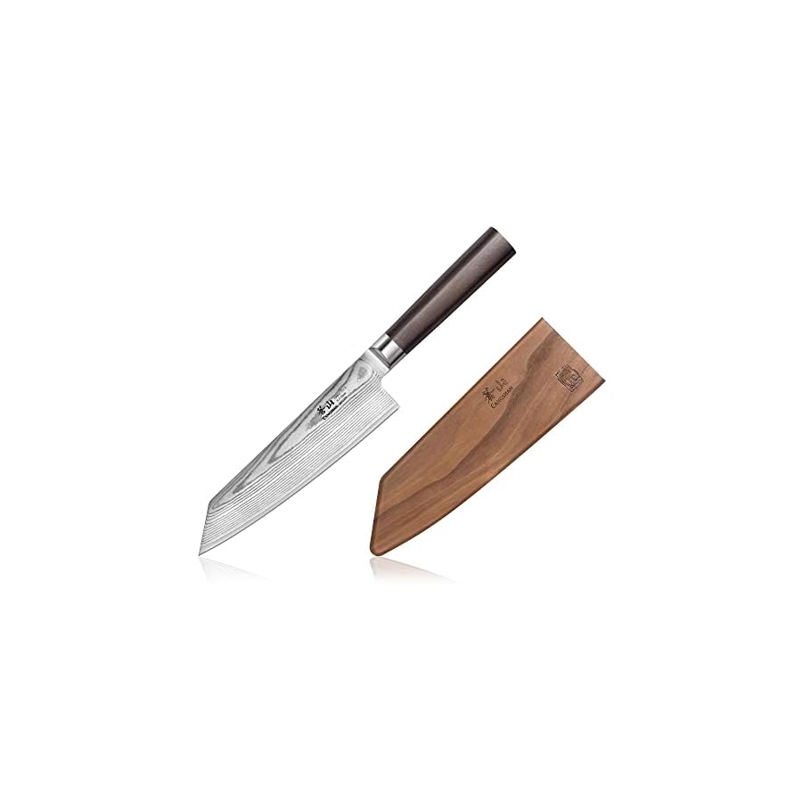 Cangshan-HAKU-Series-501059-X-7-Damascus-Steel-Forged-7-inch-Kiritsuke-Knife-with-Sheath Cangshan HAKU Series 7-Inch Kiritsuke Knife with Sheath, Forged X-7 Damascus Steel, 501059