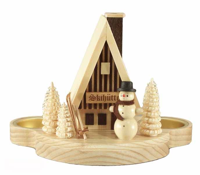 Maison de ski artisanale cabane de fumée Nick & Ben objet décoratif de table 12 cm