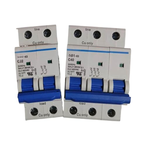 Disjoncteur triphasé 440V 480V 60Hz 3P 6A pour réseau quatre fils