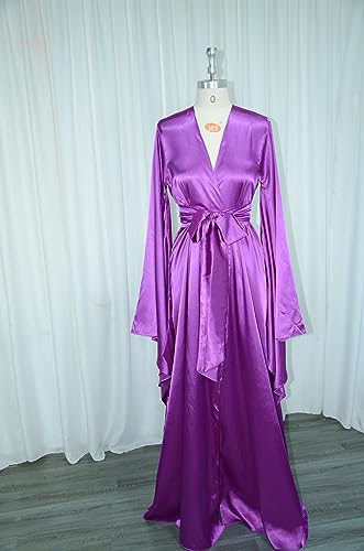 FAIOKAVER-Womens-Satin-Robe-Silky-Kimono-Bathrobes-for-Bride-Bridesmaids-Soft-Party-Robe-Comfy-Sleepwear