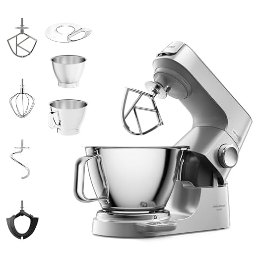 KENWOOD KVC85.004SI Titanium Chef Baker keukenmachine 5l 1.200W zilver
