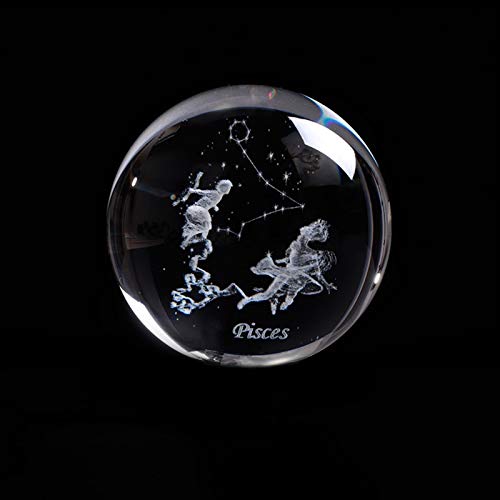 TYUTYU Cristales Piscis Crystal Ball Signos Zodiaco Globo de