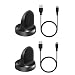 Gear S3 Charger,Senioroy Charging Cradle Dock for Samsung Gear Sport SM-R600/Gear S3 Classic/Frontier Smart Watch 2 Pack