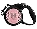 Polka Dot Butterfly Retractable Dog Leash - Small (Personalized)