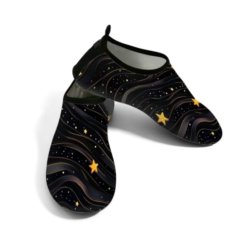 Zapatos acuáticos de secado rápido y suela antideslizante para surf negro