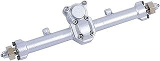 RZXYL Aluminum Complete Rear Axle for 1/24 Axial SCX24 AXI00001 AXI00002 AXI90081 RC Crawler Car Upgrades (Silver)