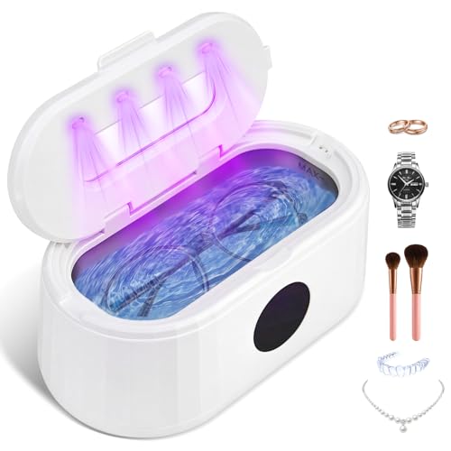 Nettoyeur sonique 49 kHz pour purifier vos appareils dentaires, retenues et bijoux précieux