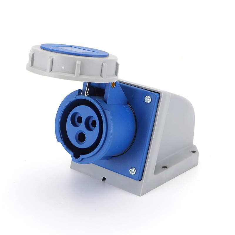 IEC60309 Waterproof CEE Industrial Connector Socket 3Pin 16A 250V 2P+E IP67 (Type-1