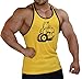 Crazee Wear Fitted Stringer Yellow with Black Trim and Rhino Design Tank Top (XL)