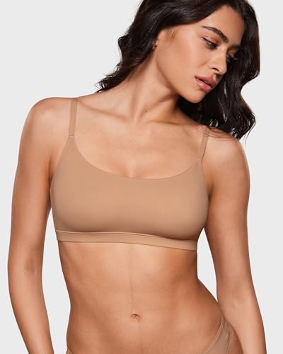 Image of INLYRIC Women's Inbarely Bralettes Cami Bras No Underwire Wireless Seamless Unlined Comfort Sports Bra