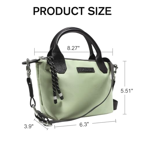 Image of Designer Mini Tote Bag for Women - Lightweight Crossbody Purse with Adjustable Dual Straps (2-Way Carry)