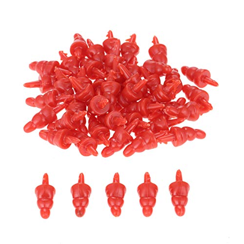 Yetaha 20Pcs Red Snowman Nose, Carrot Crafts Safety Noses Santa Claus Dolls Nose For Christmas Decoration Diy Making Supplies #TOP30