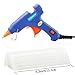 ccbetter Upgraded version Mini Hot Melt Glue Gun with 30pcs Glue Sticks with Removable Anti-hot cover Glue Gun Kit Flexible Trigger for DIY Small Craft Projects&Sealing and Quick Repairs 20-watt, Blue