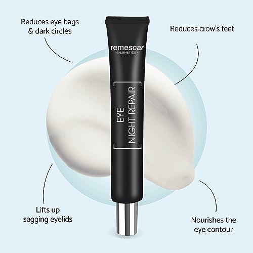 Remescar Night Repair Eye Cream for Dark Circles and Puffy Eyes 20ml - Reduce Appearance of Crow's Feet Dark Circles and Sagging Eyelids Overnight - 400 Applications - Image 7