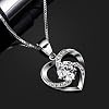 BCatcher-Collar-Mujer-corazon-Plata-925-Colgante-Amor-a-Primera-Vista-con-San-Valentin-Regalo-Originales-Cadena-45cm-Longitud