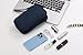 Yiasangly Electronic Organizer Bag, Waterproof Portable Travel Cable Storage Bag, Multifunctional Cord Storage Case for USB Drive, Dard Drive, Power Bank, Charger, Mouse, USB Cable, Headphones - Blue