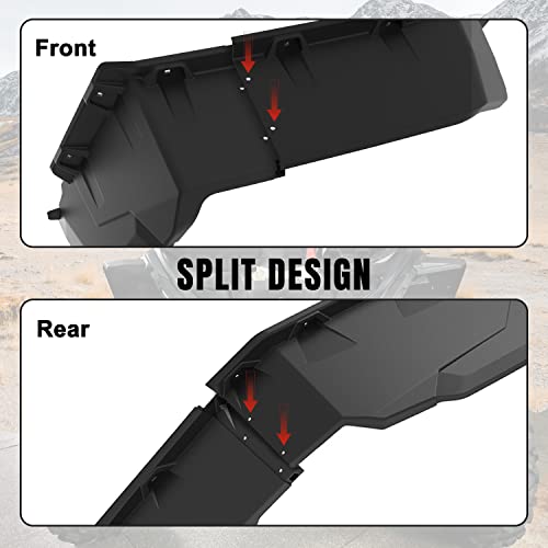 Image of XXL Wider Fender Flares for Can Am Maverick X3 / MAX All Models 2017-2025 Accessories, Front Rear Ultra Wide Extended Mud Flaps Mud Guards Replace #715002973