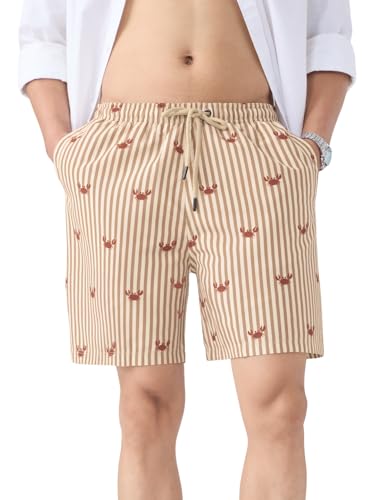 Image of The Souled Store Swin Shorts: Men and Boys Drawstring Waist Polyester Regular Fit Quick-Dry Lightweight Swim Shorts