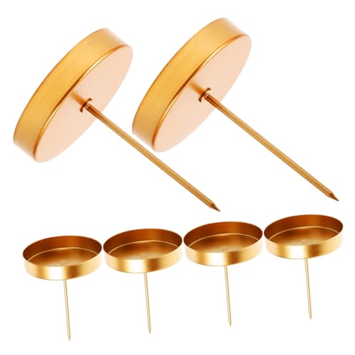 NULYLU 6pezzi Vassoio Portacandele in Supporto Per Candele Vassoio Per Candele in Portacandele Per Esposizione